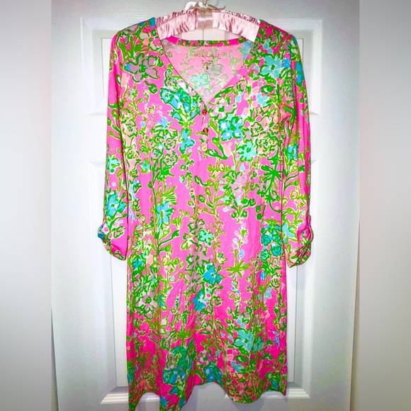 Lilly Pulitzer Palmetto Dress Small Flamingo Pink Southern Charm size XS EUC - Picture 1 of 11